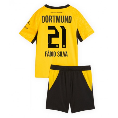 Borussia Dortmund Fabio Silva #21 Hemmadräkt Barn 2026-27 Kortärmad (+ Korta byxor)
